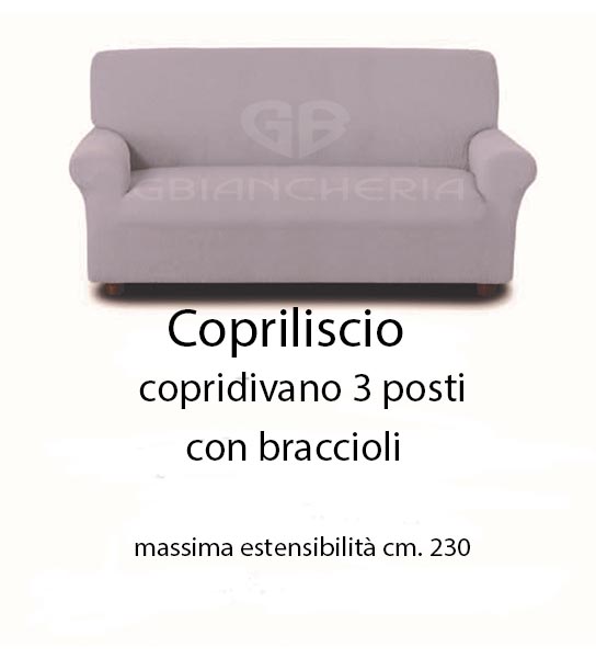 COPRIDIVANO ELASTICIZZATO 3 POSTI – GBiancheria