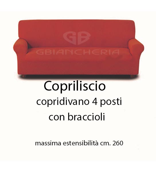 COPRIDIVANO ELASTICIZZATO 4 POSTI – GBiancheria