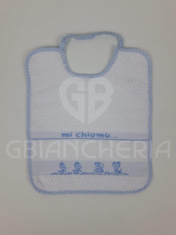 SET 3 BAVAGLIE AZZURRE NEONATO