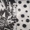 COMPLETO LETTO COMICS NERO IN COTONE - immagine 2
