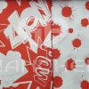 COMPLETO LETTO COMICS ROSSO IN COTONE - immagine 2