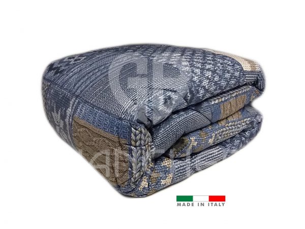 TRAPUNTA INVERNALE PATCH BLU IMBOTTITA