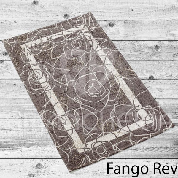 TAPPETO CAMELIA FANGO REV ANTISCIVOLO