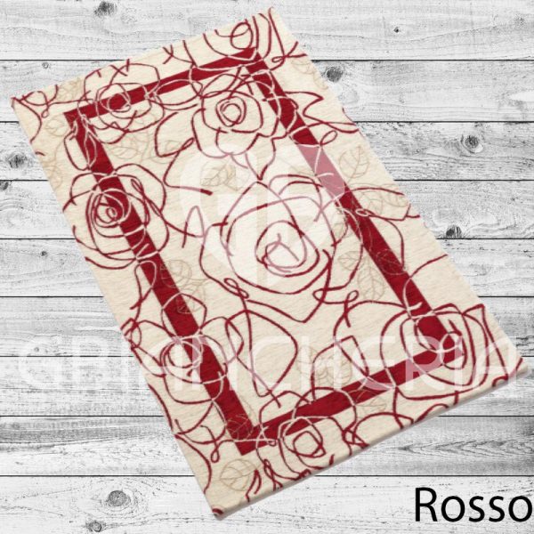 TAPPETO CAMELIA ROSSO ANTISCIVOLO