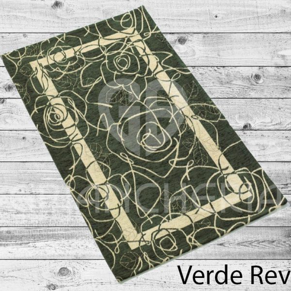 TAPPETO CAMELIA VERDE REV ANTISCIVOLO