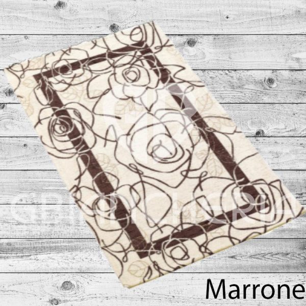 TAPPETO CAMELIA MARRONE ANTISCIVOLO