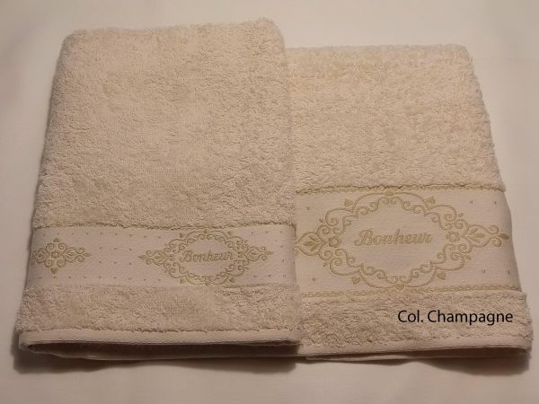 SALVIETTE BAGNO FELICITÀ CHAMPAGNE
