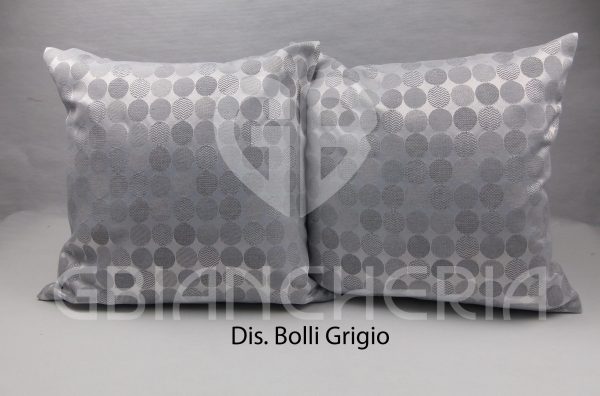 FODERE CUSCINI BOLLI GRIGIO cm42x42