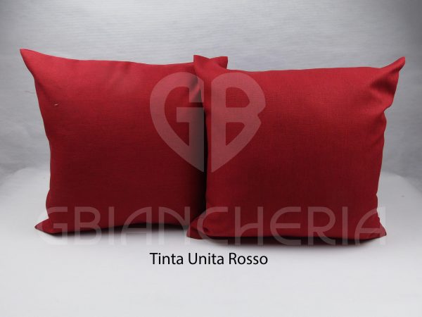 FODERE CUSCINI TINTA UNITA ROSSO