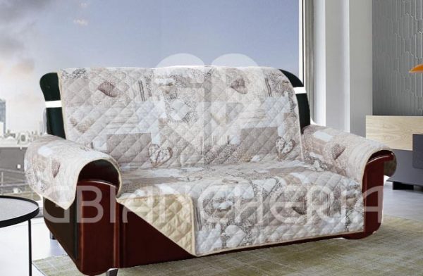 COPRIDIVANO SHABBY LOVE ECRU DOUBLE FACE