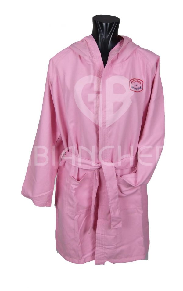 ACCAPPATOIO CON CAPPUCCIO ADULTO ROSA