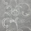 TENDA MARTA RICAMATA CON ANELLI IN ALLUMINIO GRIGIO 140x290 - immagine 2