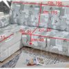 COPRIDIVANO SHABBY CON PENISOLA GRIGIO - immagine 3