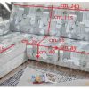 COPRIDIVANO SHABBY CON PENISOLA BORDEAUX - immagine 4