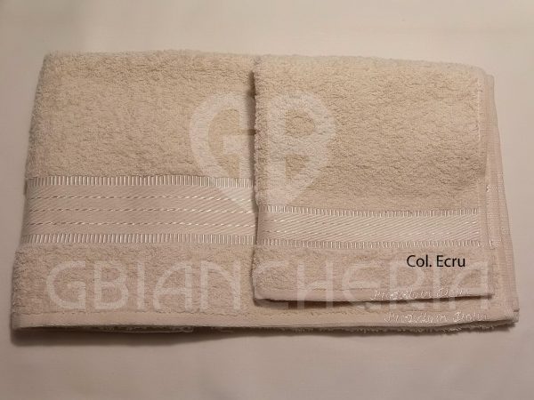 SALVIETTE BAGNO TINTA UNITA ECRU