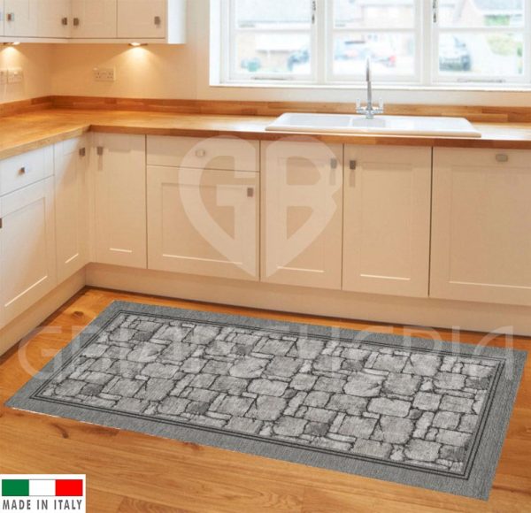 TAPPETO WALL GRIGIO ANTISCIVOLO
