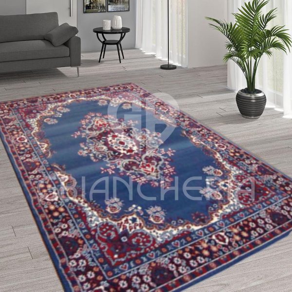 TAPPETO PERSIANO AZZURRO PER SALOTTO