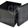 POUF CONTENITORE ECOPELLE NERO - immagine 3