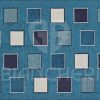 TAPPETO SQUARE JEANS CON ANTISCIVOLO - immagine 2