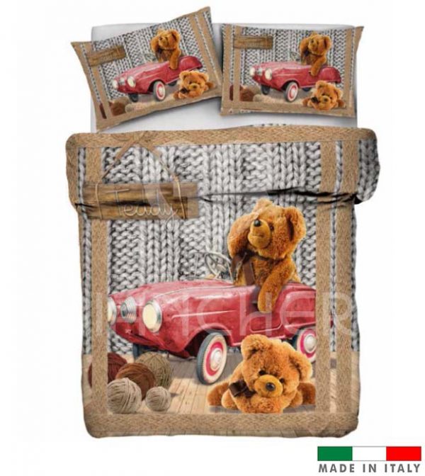COPRIPIUMINO TEDDY CON STAMPA DIGITALE
