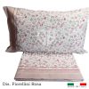 COMPLETO LETTO FIORELLINI ROSA FLANELLA - immagine 2