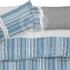 COPRIPIUMINO IN COTONE DIS. MILLERIGHE AZZURRO - immagine 2