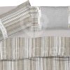 COPRIPIUMINO IN COTONE DIS. MILLERIGHE BEIGE - immagine 2