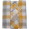 TOVAGLIA CON TOVAGLIOLI VICHY GIALLO - immagine 2
