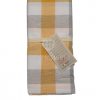 TOVAGLIA IN COTONE VICHY GIALLO TINTO IN FILO - immagine 2