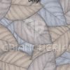 COPRIPIUMINO FOGLIE BEIGE IN 100% COTONE - immagine 2