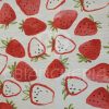 TOVAGLIA STAMPATA CON TOVAGLIOLI FRAGOLE - immagine 3