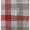 TOVAGLIA IN COTONE VICHY ROSSO TINTO IN FILO - immagine 2