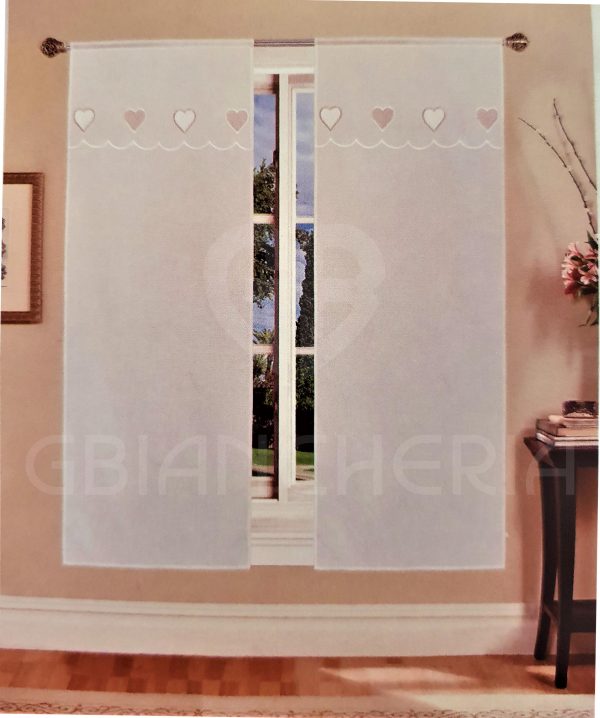 TENDE CUORE GRANDE BEIGE MISURA 60x150