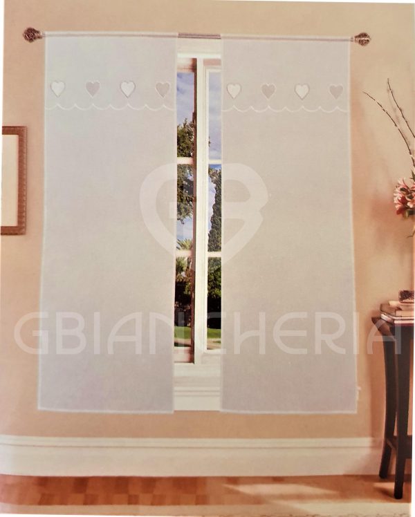 TENDE CUORE GRANDE GRIGIO MISURA 60x150