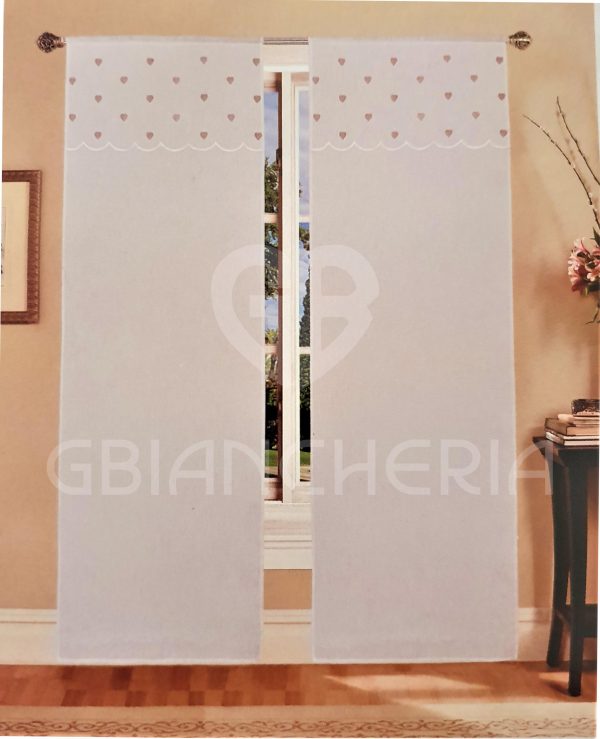 TENDE CUORE PICCOLO BEIGE MISURA 60x240