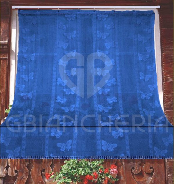 TENDA ZANZARIERA DISEGNO FARFALLE BLU