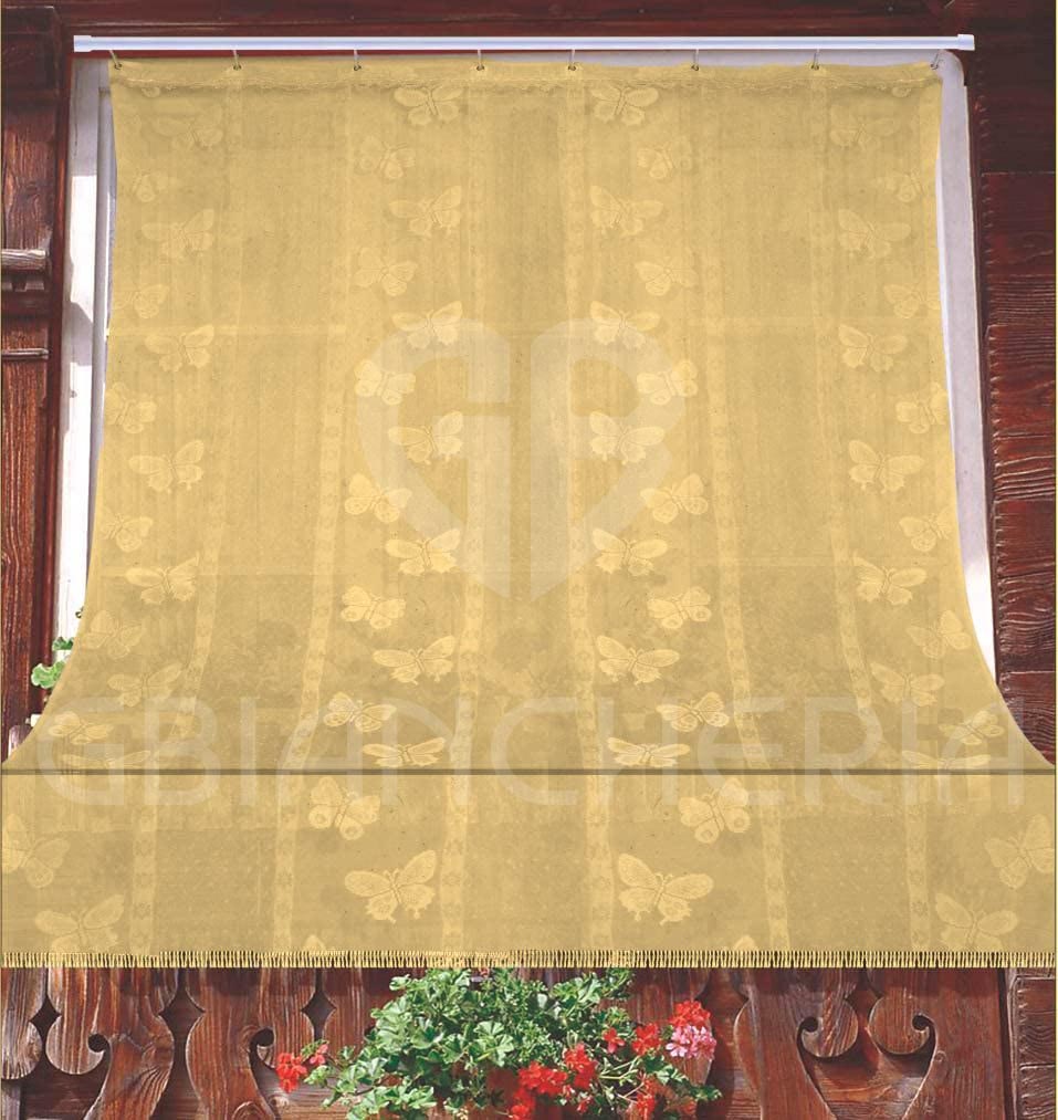 TENDA ZANZARIERA DISEGNO FARFALLE GIALLO – GBiancheria