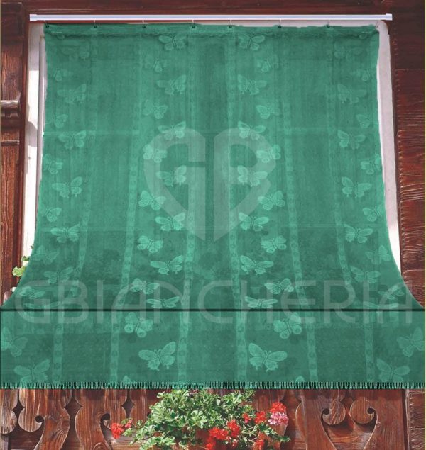 TENDA ZANZARIERA DISEGNO FARFALLE VERDE