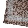GRAND FOULARD ARREDATUTTO GIGLIO MARRONE - immagine 2