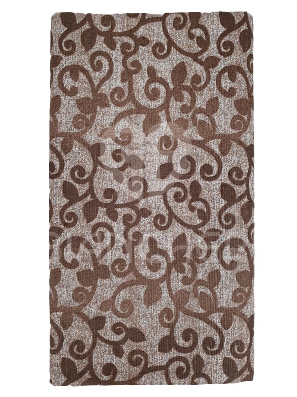 GRAND FOULARD ARREDATUTTO GIGLIO MARRONE