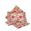 COMPLETO LETTO POIS ARANCIONE MICROFIBRA - immagine 2