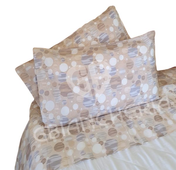 COMPLETO LETTO POIS BEIGE MICROFIBRA
