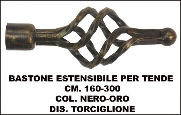 BASTONE ESTENSIBILE PER TENDE TORCIGLIONE