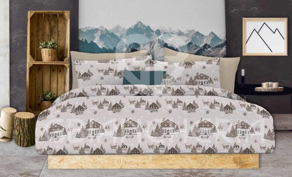 COPRIPIUMINO TIROLO BEIGE IN COTONE