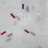 TENDE ISABEL RICAMO ROSSO MISURA 60x150 - immagine 2