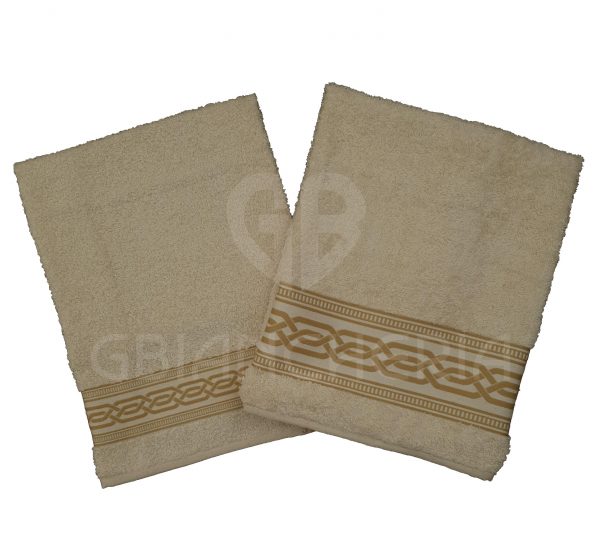 SALVIETTE BAGNO GRECA ECRU