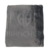 PLAID MORBIDOSO CORAL MICROFIBRA TINTA UNITA GRIGIO - immagine 2