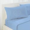 COMPLETO LETTO AZZURRO IN COTONE - immagine 2