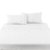 COMPLETO LETTO BIANCO IN COTONE - immagine 2