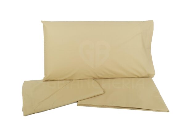 COMPLETO LETTO SABBIA IN COTONE